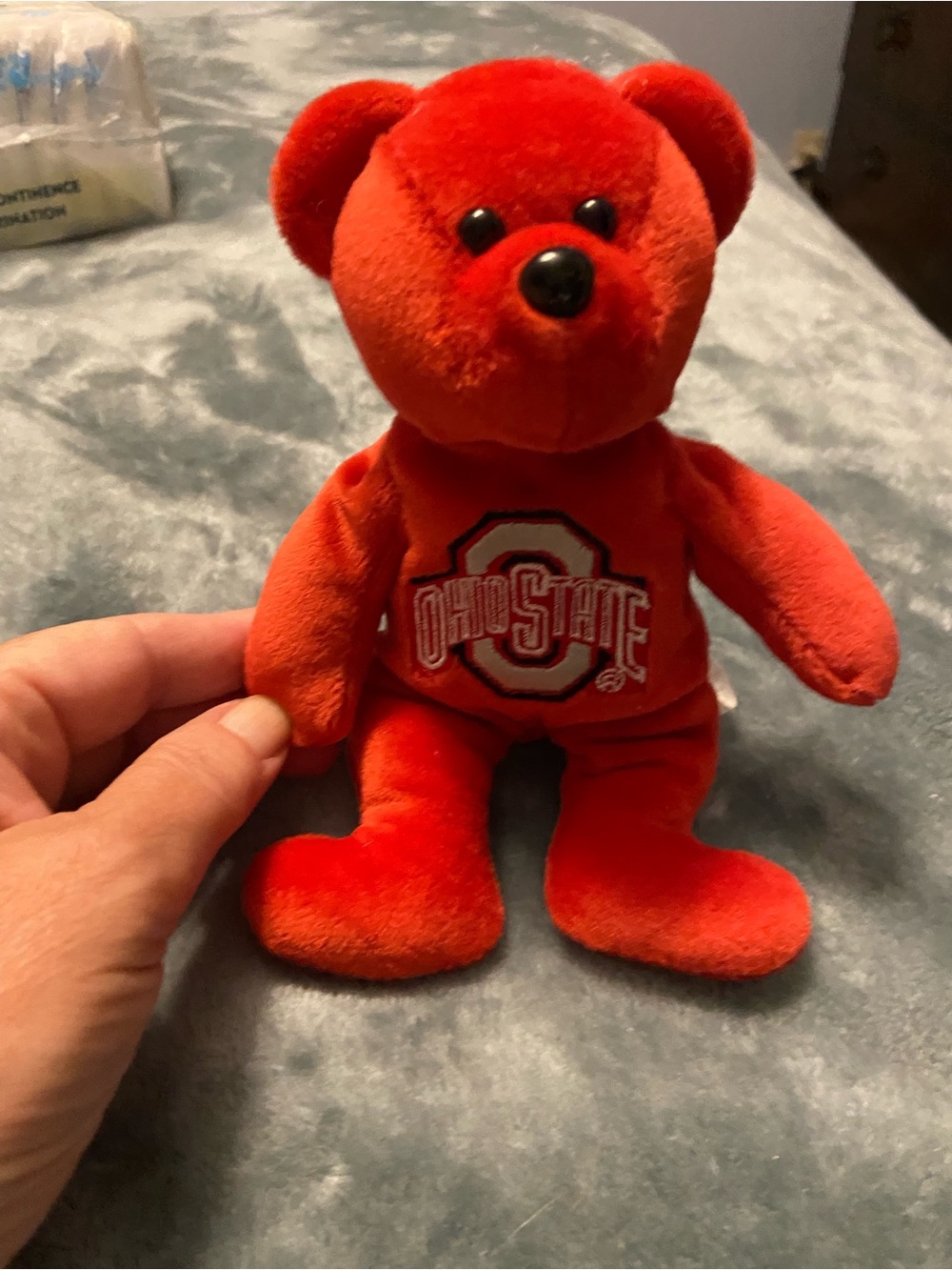 Ohio State Red Plush Bear - College Logo 8” - Picture 2 of 4